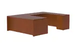 Bow Front U Shaped Desk with Drawers