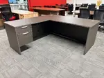 Ash Gray L Shaped Desk