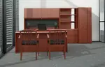 U Shaped Desk with Storage