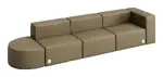 Modern Sectional Sofa with Power Outlets