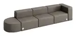 Modern Sectional Sofa with Power Outlets