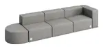 Modern Sectional Sofa with Power Outlets