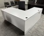 White L-Shaped Desk