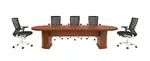 Racetrack Conference Table and Chairs Set