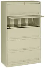 Lateral File Cabinet with Shelves