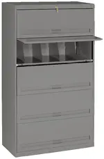 Lateral File Cabinet with Shelves