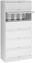 Lateral File Cabinet with Shelves