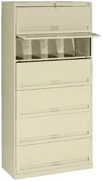 Lateral File Cabinet with Shelves