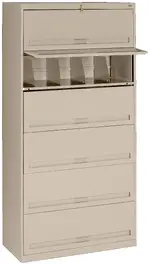 Lateral File Cabinet with Shelves