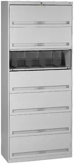 Lateral File Cabinet with Shelves