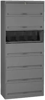 Lateral File Cabinet with Shelves