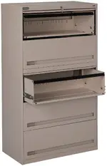 5 Drawer Lateral File Cabinet with Retractable Drawers