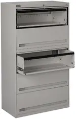 5 Drawer Lateral File Cabinet with Retractable Drawers