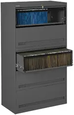 5 Drawer Lateral File Cabinet with Retractable Drawers