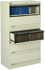 5 Drawer Lateral File Cabinet with Retractable Drawers