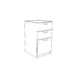 Cherryman 3 Drawer Pedestal for Credenza or Return