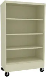 4 Shelf Bookcase on Wheels