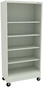 5 Shelf Bookcase on Wheels