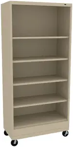 5 Shelf Bookcase on Wheels