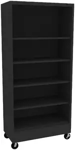 5 Shelf Bookcase on Wheels