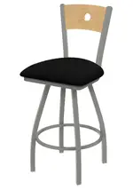 Barstool with Wood Back