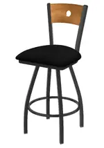 Barstool with Wood Back