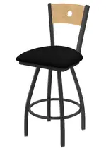 Barstool with Wood Back