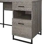 L Shaped Desk with Drawers and Power