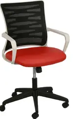 White Gray Mesh Back Chair