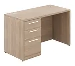 Small Pedestal Desk with Drawers