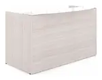 Reception Desk with White Glass Transaction Counter