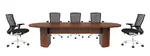 Racetrack Conference Table and Chairs Set