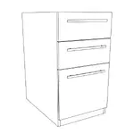 Cherryman 3 Drawer Pedestal