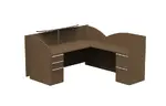 L Shaped Reception Desk with Drawers