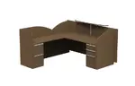 L Shaped Reception Desk with Drawers