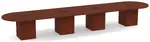 Racetrack Conference Table with Cube Base
