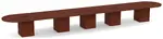 Racetrack Conference Table with Cube Base