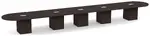 Racetrack Conference Table with Cube Base