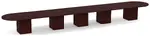 Racetrack Conference Table with Cube Base