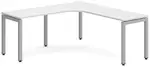 L Shaped Desk with Metal Legs