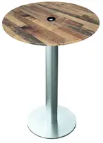 Tall Round Outdoor Table with Umbrella Hole