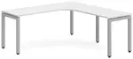 L Shaped Desk with Metal Legs