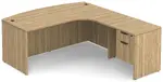 Bow Front L Shaped Desk