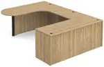 U Shaped Office Desk with Peninsula Extension