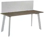 Small Desk with Privacy Panel