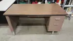 Lockable Metal Desk with 3 Drawers and Writing Tray