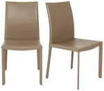 Genuine Leather Side Chair - Set of 2