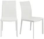 Genuine Leather Side Chair - Set of 2