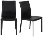Genuine Leather Side Chair - Set of 2
