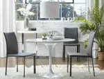 Genuine Leather Side Chair - Set of 2